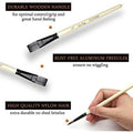 Set of 10 art paint brushes for kids from Everything Baby, includes carrying case for acrylic, oil, watercolor, and gouache painting.