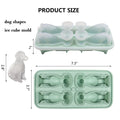 Labrador-shaped silicone ice cube mold by Everything Baby, creates four cute dog-shaped ice balls for drinks and pretend play.