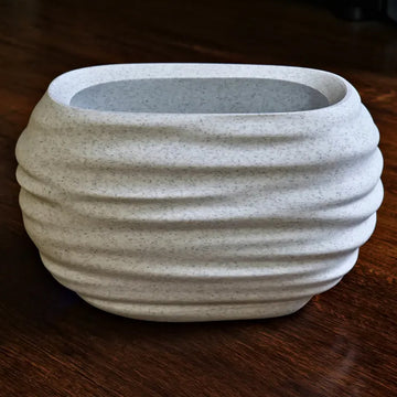 3D Printed Modern Pen Holder and Brush Cup - 
marble color