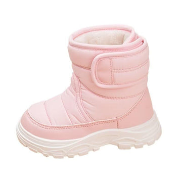 Toddler Boy Girl Anti Slip Warm Winter Boots pink AU8 Size for Outdoor Walking Snow Sport Trekking