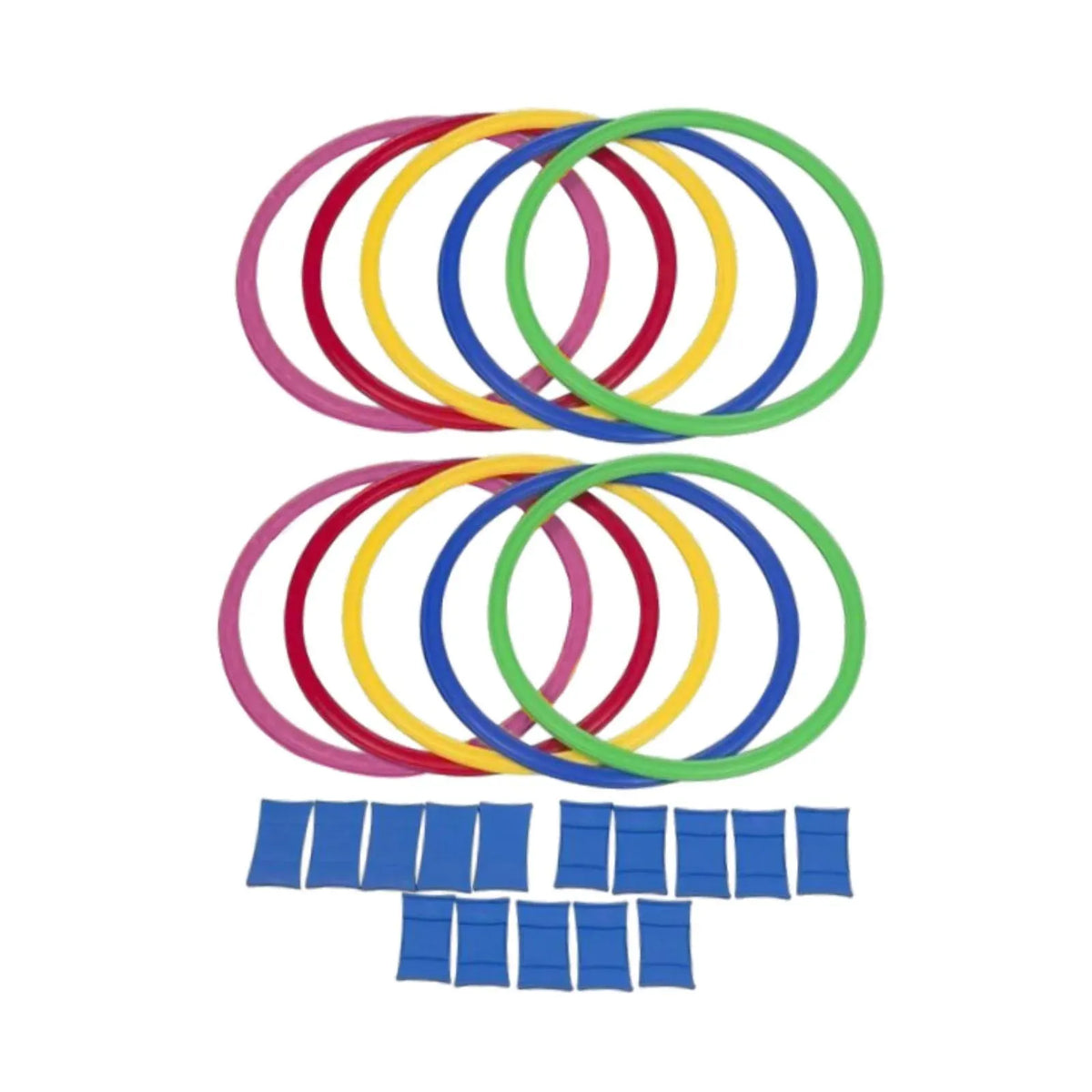 Set of 10 agility training rings for kids, footwork hopscotch toy, sensory outdoor play equipment, 28 cm diameter by Everything Baby