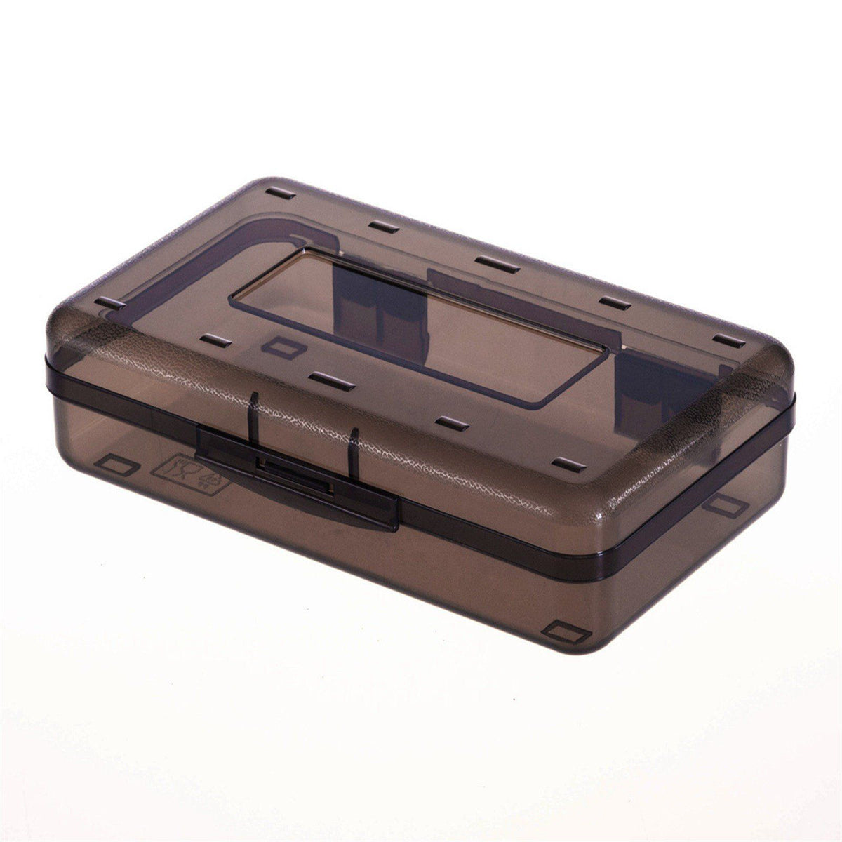 Large clear plastic pencil case with snap lid, ideal for crayons and markers, from Everything Baby, perfect for kids' art supplies.