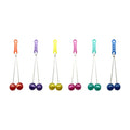 Colorful Clackers Balls toy by Everything Baby, swinging kinetic stress relief toy for kids, promotes fine motor skill development.