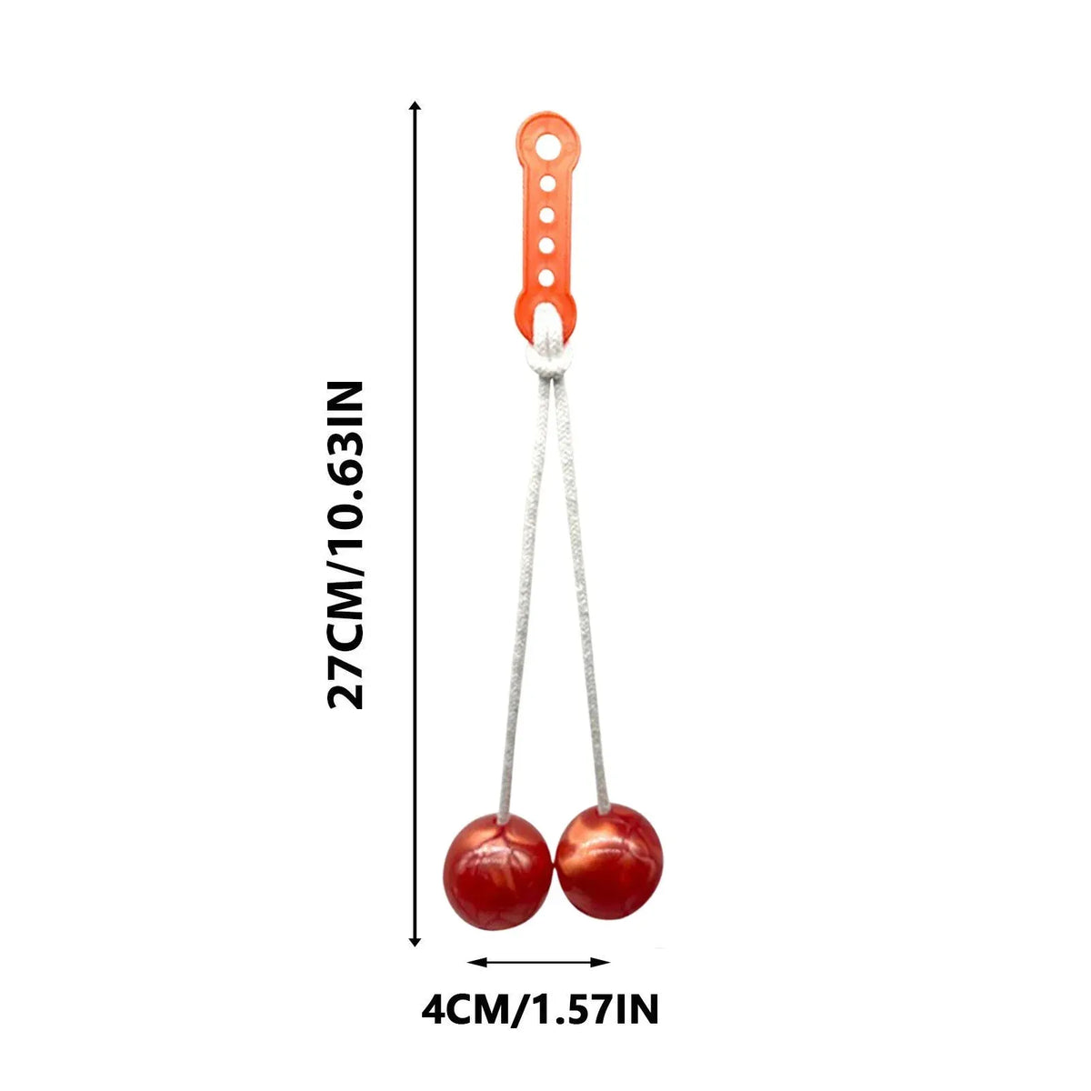 Everything Baby Clackers Balls toy for kids, swinging kinetic stress relief and fine motor skill practice with colorful ball pairs.