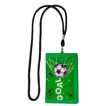 Football Pattern Chest Bag, Coin Purse for Boys, Mini Wallet with