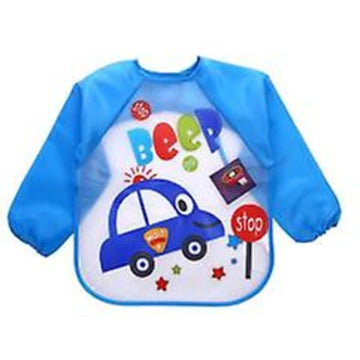 pcs bibs with sleeves, waterproof long sleeve bibs, unisex, for toddlers