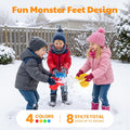 Four pairs of children's balance stilts with monster leg design, perfect for active kids' activity and play.