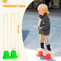 Four pairs of children's balance stilts with monster leg design, suitable for kids' activity and play.