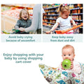 Baby shopping cart and high chair cover by Everything Baby, with carry bag, designed for kid's tables and seats in a baby and kids' furniture set.