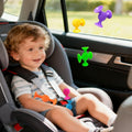 Colorful 12-piece suction cup bath toy set for children, featuring fun shapes and bright designs for bath time play.