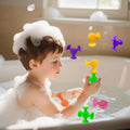 12-piece suction cup bath toy set for children by Everything Baby, featuring colorful waterproof toys for bath time fun.