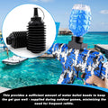 Four pack of gel ball blaster gun refill ammo bottles with plastic beads for outdoor kids' toy gel gun play.