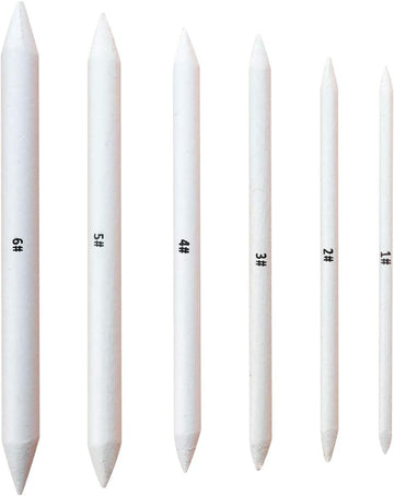 6 PCS Blending Stumps and Tortillions, Sketch Drawing Tools, Paper Art Blenders for Student Sketch Drawing