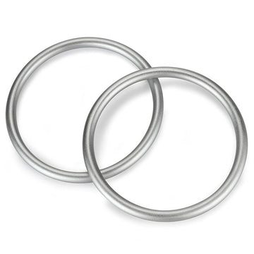 Aluminium Baby Sling Ring 3 in, Soft Wrap Carrier Rings Accessory for Infants Toddlers Newborn Kids (Silver)