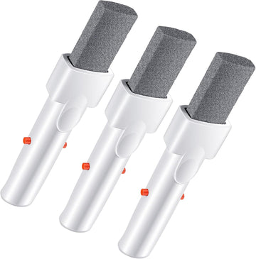 3 Pieces Pool Pumice Stone with Handle Erase Rust Stain Spot Remover Pool Tile Calcium Cleaning Tools Pumice Sticks Stone for Concrete Plaster Pool Spa Toilet Bowl Ring Calcium Tub