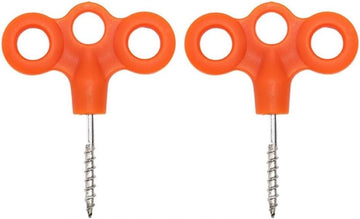 Orange Tent Pegs 2 Pack Heavy Duty Camping Outdoor Activities Stakes