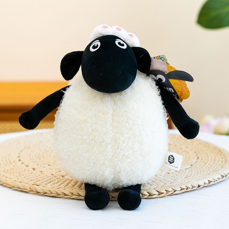 Cute Shaun the Sheep plush toy by Everything Baby, soft stuffed Timy Mom sheep doll, 30cm, perfect for kids' cuddles and gifts.