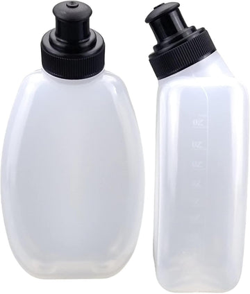 2x10oz BPA-Free Water Bottles for the Running Hydration Belt, Fuel Belts Replacement Bottle Set for Marathon Walking Hiking Cycling Trail Skiing（2 Pack）