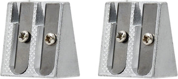 2-pack metal pencil sharpener with 2 holes Metal pencil sharpener for school Pencils for home School Office supplies