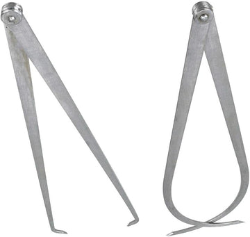 Biaungdo 300mm/12 inch Long Firm Joint Metal Measurement Inside Outside Caliper 2 Pcs