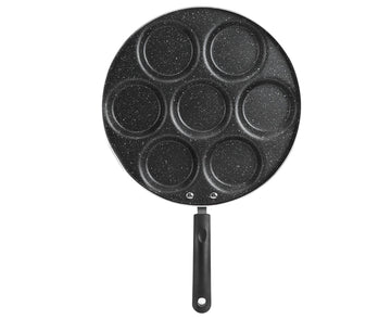 7-Hole Non-Stick Frying Pan, Egg & Burger Mold, Household Cooking Pan