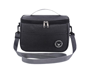 Bento Bag Waterproof Oxford Cloth Lunch Bag-Black
