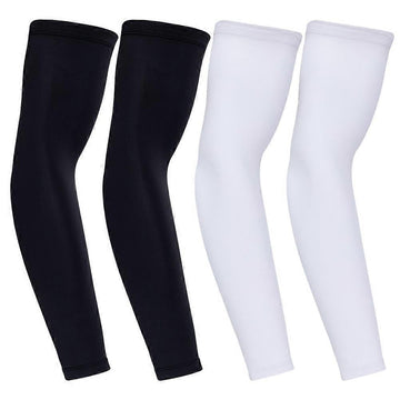 2 Pairs Breathable Sports Arm Sleeves Sun Protection for Girls