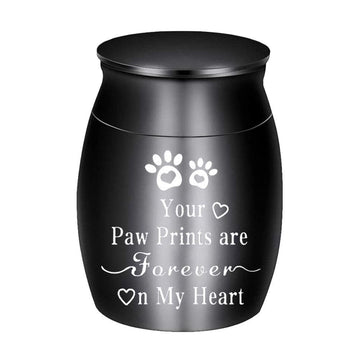 Pet Cremation Urns for Dog and Cat Ashes Aluminum Memorial Urn Keepsake Black