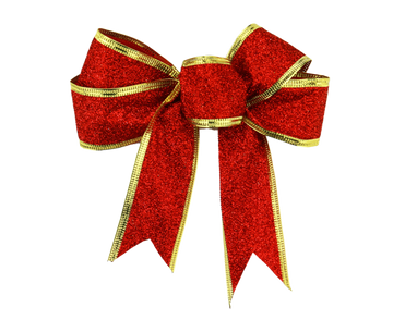 Fabric Xmas Bowknot-Red