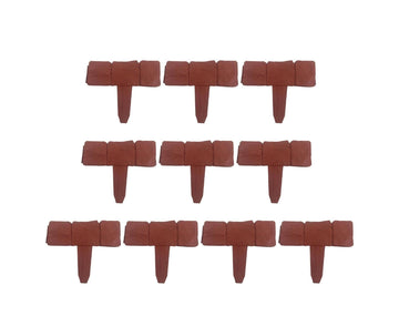 10pcs Garden Edging Border Faux Stone - Brown