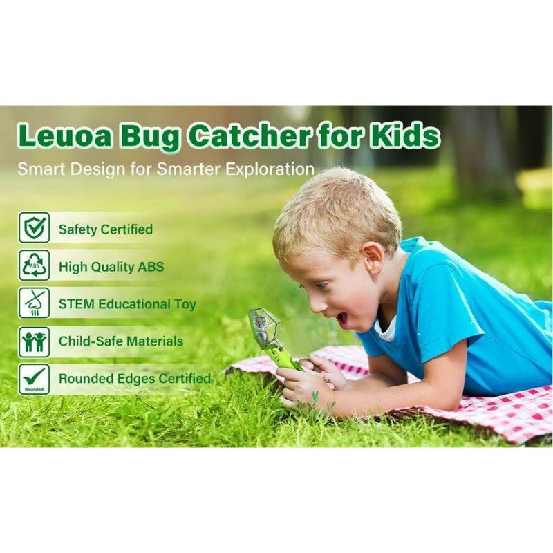 Pink kids insect catcher and bug viewer toy from Everything Baby, ideal for outdoor nature exploration and educational play.