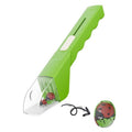 Green handheld insect catcher with magnifier, bug viewer, and tweezers for kids, part of outdoor bug-catching activity toys.