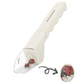 White handheld insect catcher with magnifier, bug viewer, and tweezers for kids' outdoor bug-catching activity toy by Everything Baby.