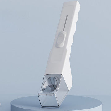 White handheld insect catcher with magnifier for kids, featuring a bug box and viewing window for outdoor nature exploration.