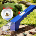 White handheld insect catcher with magnifier for kids, a nature science bug viewing and catching tool for outdoor play.