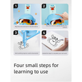 Smart drawing robot for kids by Everything Baby, demonstrating its interactive features and colorful design for young artists.