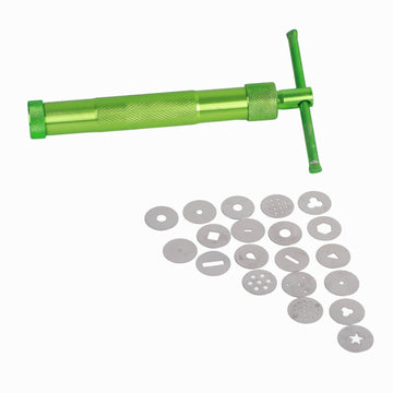 Green Clay Extruder Stainless Steel Clay Extruder Fondant Cake Sculpture Polymer Clay Tools Cake Decorating Tools