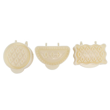 3PCS Pie Molds Set Environmentally Friendly ABS Mini Hand Pie Maker for Apple Pie Kitchen Christmas