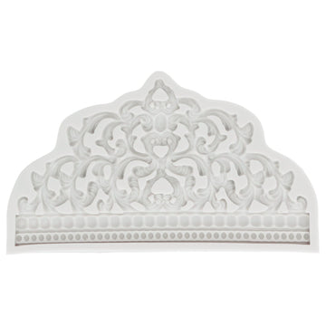 Crown Fondant Mold Large Crown Design Gray Food Grade Reusable Silicone High Temperature Resistan Odorless Silicone Mold