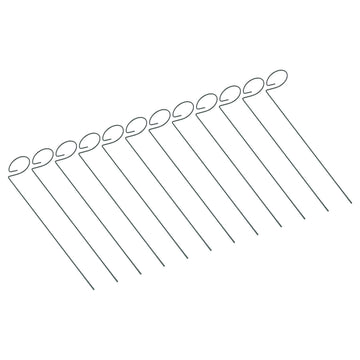 12Pcs Plant Stakes Reusable Plant Sticks Support Anti Rust Stem Flower Support for Home Garden Yard Farm