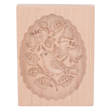 Animal Cookie Mold Lovely Vivid Wooden Biscuit Press Stamp Easy Demoulding Smoothly Cookie Mold Titmouse