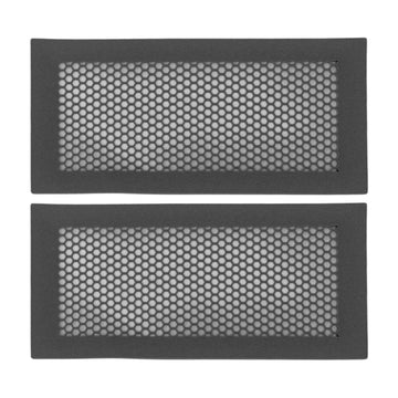 2Pcs Baby Proof Vent Cover Child Proof Safe Soft Silicone for Home Floor Catch Debris Hair Insect Black