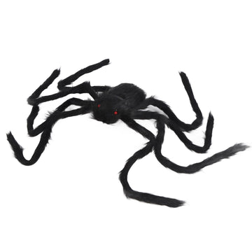 Spiders Halloween Decor Terrible Reusable Black Giant Spider Halloween Decoration for Indoor Outdoor90cm