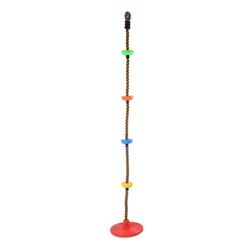 Disc Swing Seat Climbing Rope Colorful High Strength for Kids Children Indoors Outdoors