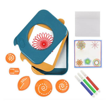 Drawing Set for Kids Plastic Painting Template Ruler Kit Gears Spiral Drawing Tool Educational Toys