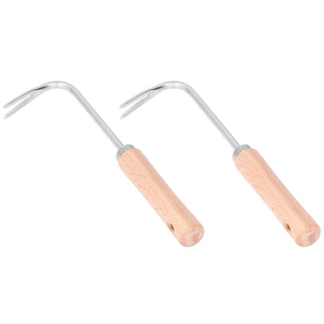 2pcs Garden Weeder Lightweight Efficient Labor Saving Ergonomic Design Small Compact Digging Supplies
