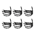 Black ghost-shaped napkin ring with alloy material, designed for Halloween-themed tableware and napkin decoration.