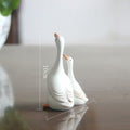 Synthetic resin mother and baby duck toy, realistic model for household decor and pretend play, by Everything Baby.