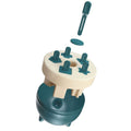 Blue 6-cavity popsicle mold with detachable design and durable PP material, ideal for healthy homemade frozen treats.