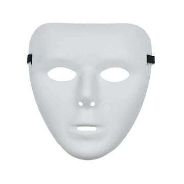 Horror Face Mask Anonymous Theater Mask Halloween Dance Performances Masquerade Props for Adults